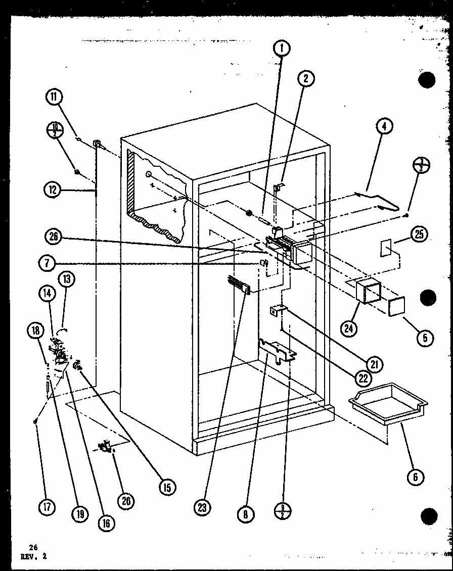 (tli20k/p7803227w) (tli20k/p7803228w) (tli20k/p7803247w) (tli20k/p7803248w) Diagram and Parts List for TLI20K-P7803249W  Amana Refrigerator