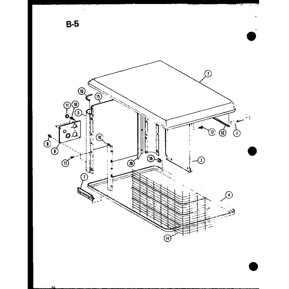 Diagram 7 Diagram and Parts List for ERHQ18-W01C P68522-5C Amana Air Conditioner