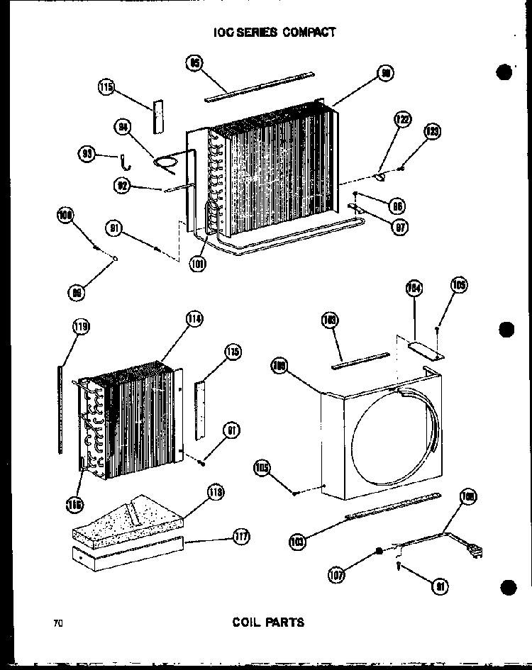 Coil Parts Diagram and Parts List for 5-SPJM P54360-40R Amana Air Conditioner