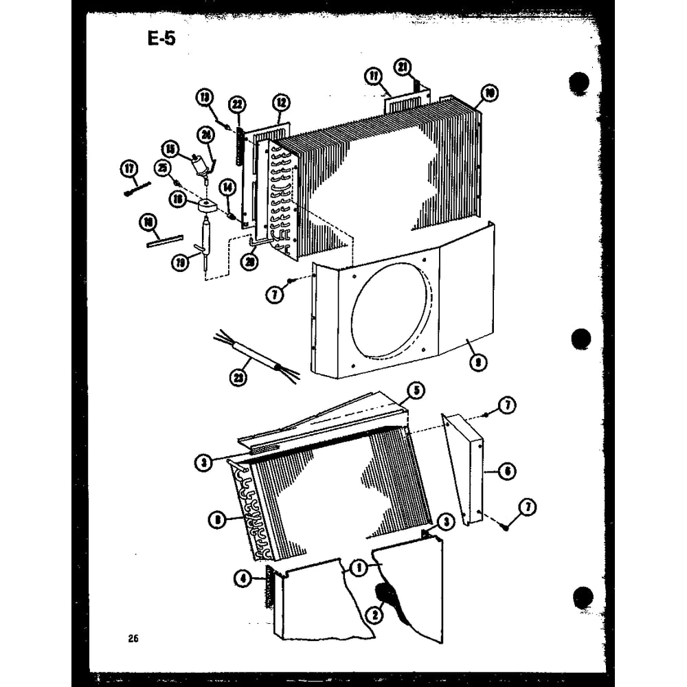 Diagram 2 Diagram and Parts List for 912-3E50A P68412-6R Amana Air Conditioner