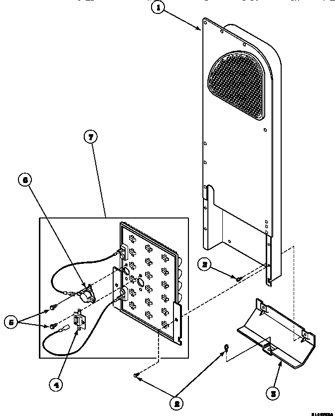 Section 7 Diagram and Parts List for LE8517W2B-PLE8517W2B  Amana Dryer
