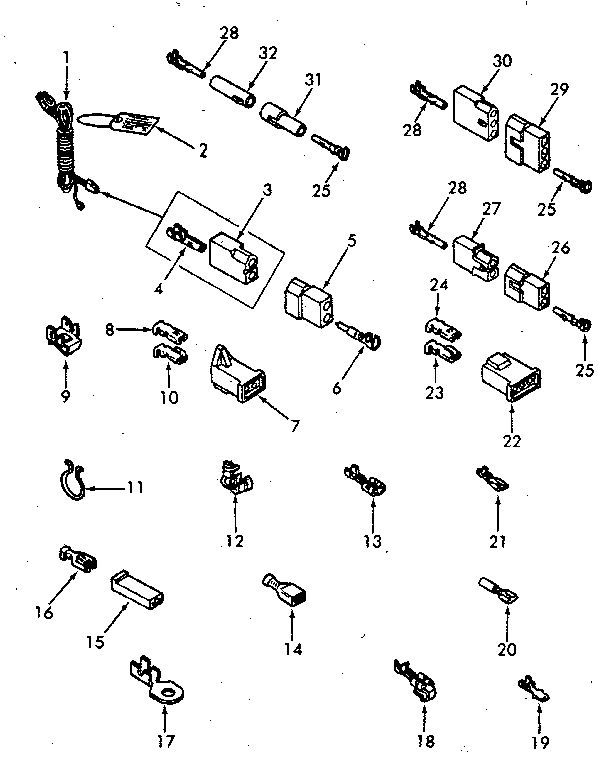 Power Cord And Wire Terminals Diagram and Parts List for NG6619L53828  Speed Queen Dryer