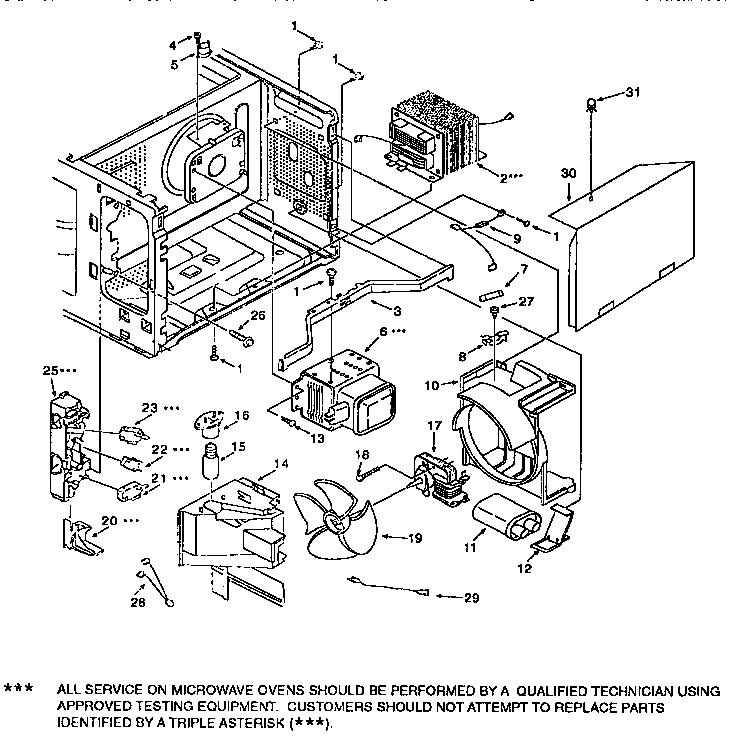 Switches Diagram and Parts List for 56568300790  Kenmore Microwave