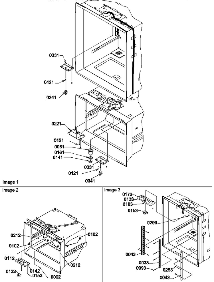 Light Switches & Drain Funnel Diagram and Parts List for BX22S5W-P1196707WW  Amana Refrigerator