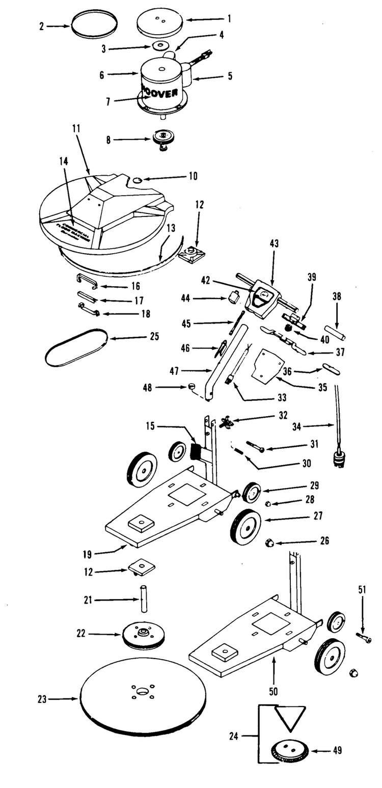 Motor, Mainassembly,bearings, Switch Diagram and Parts List for C5029  Hoover Upright Vacuum