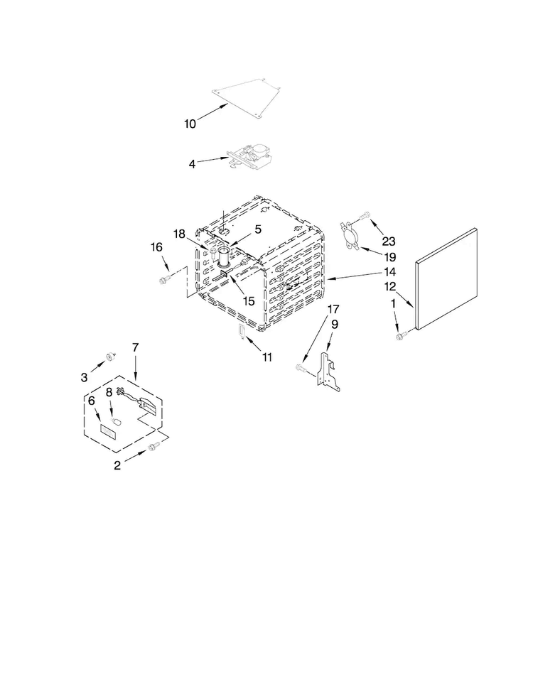 30" Oven Parts Diagram and Parts List for JDRP548WP00  Jenn-Air Range