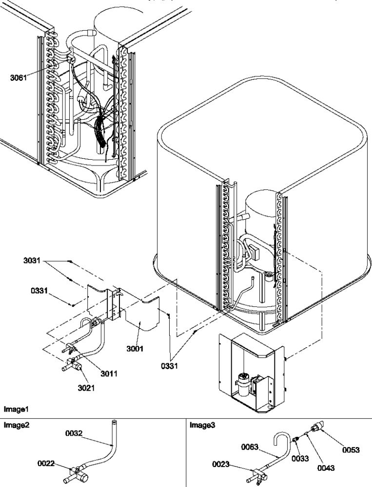 Tubing Diagram and Parts List for RCC24A2B P1218502C Amana Air Conditioner