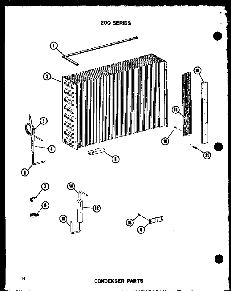 Condenser Parts Diagram and Parts List for 218D-3EWS P55417-77R Amana Air Conditioner