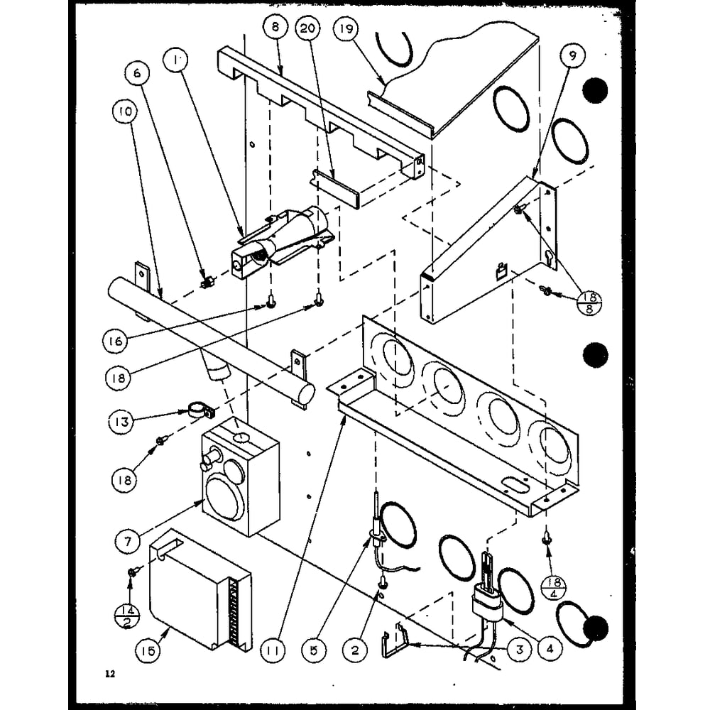 Diagram 7 Diagram and Parts List for GCI140A35C P9811216F Amana Furnace