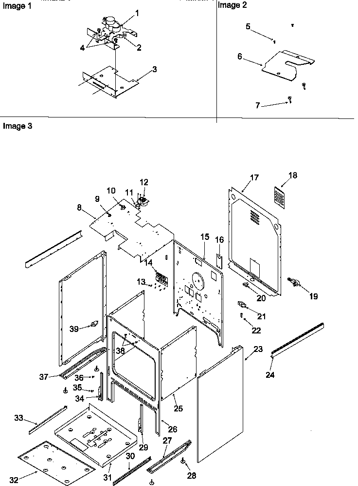 Cabinet Diagram and Parts List for ZRHSC8750E-P1130655NE  Amana Range