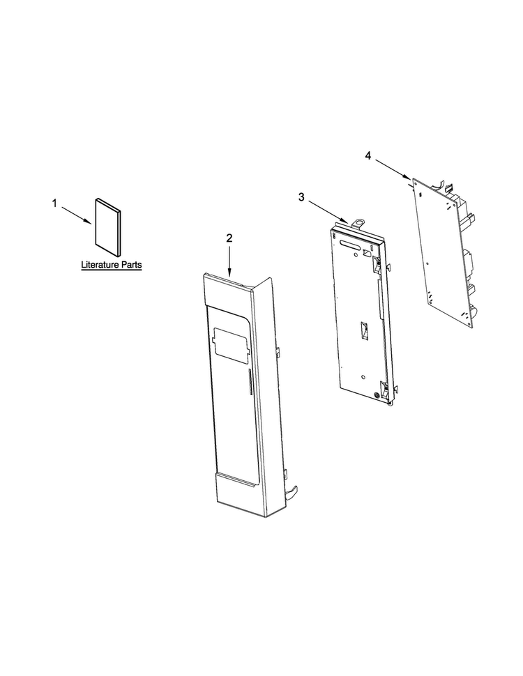 Control Panel Parts Diagram and Parts List for MMV5219DE1  Maytag Microwave