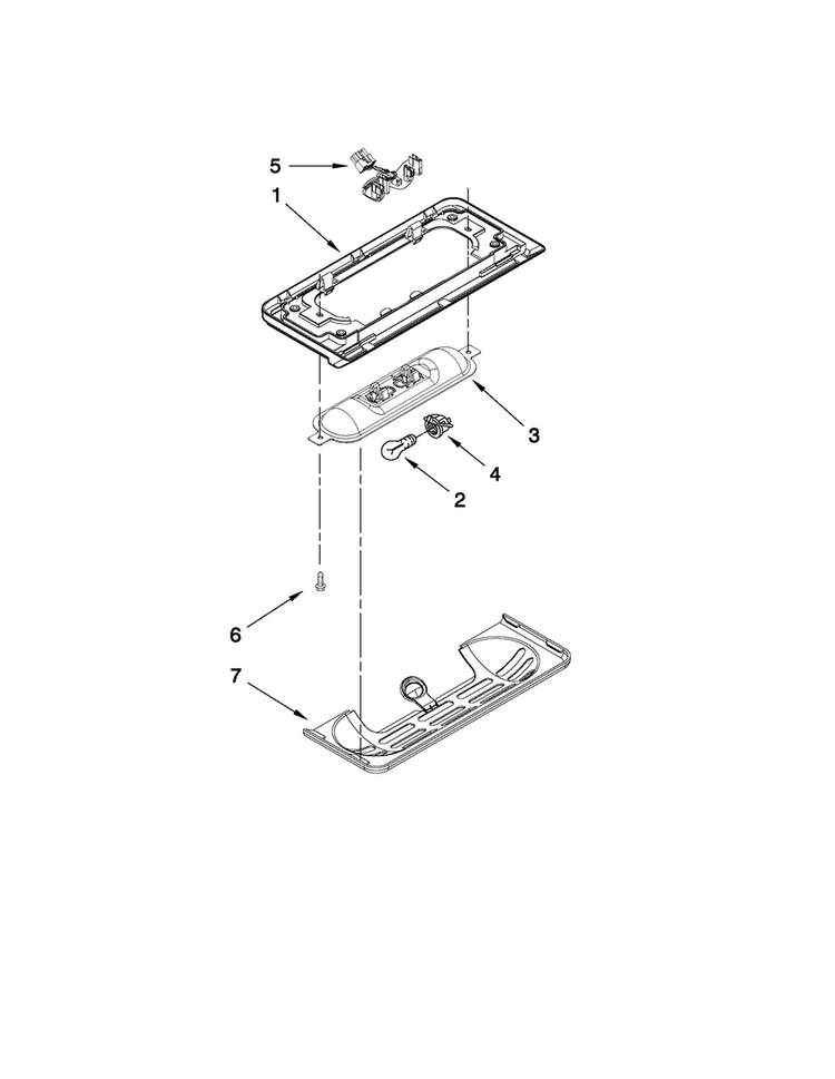 Control Parts Diagram and Parts List for MSD2559XEB03  Maytag Refrigerator