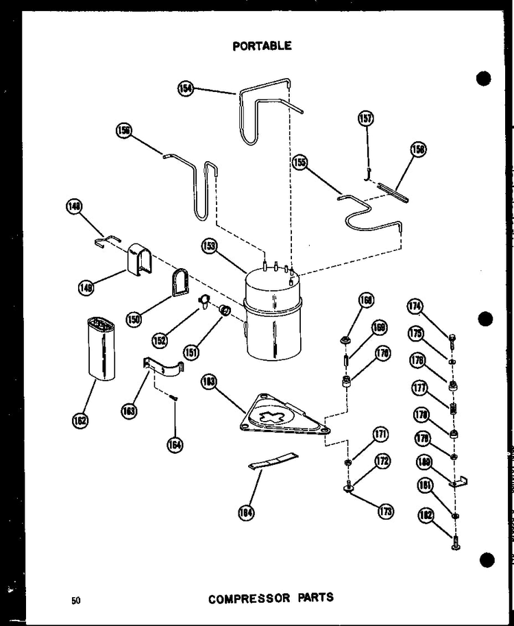 Compressor Parts Diagram and Parts List for 5-SPJM P54360-40R Amana Air Conditioner