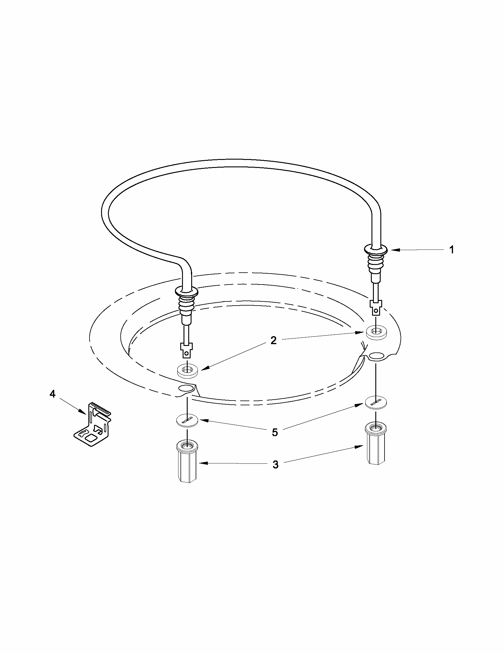 Heater Parts Diagram and Parts List for MDB6769PAB3  Maytag Dishwasher