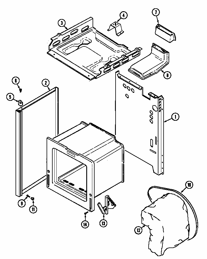 Body Diagram and Parts List for S31000PAWD  Maytag Range