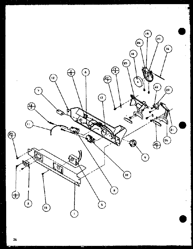 Ice And Water Cavity Diagram and Parts List for SLD25MBG-P1121103WG  Amana Refrigerator