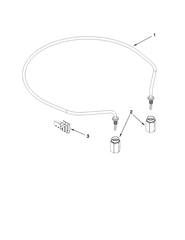 Heater Parts Diagram and Parts List for JDB2150AWP0  Jenn-Air Dishwasher