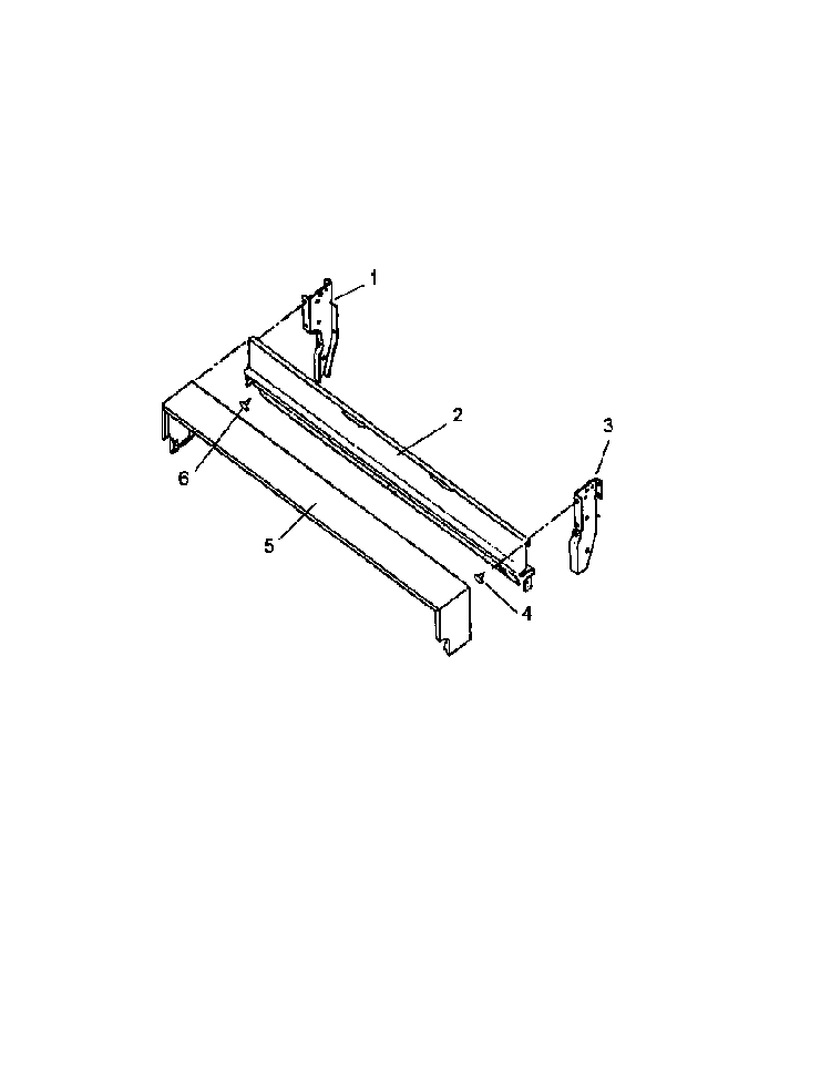 Backguard Diagram and Parts List for RBP22AA0 P1142760NW Amana Range