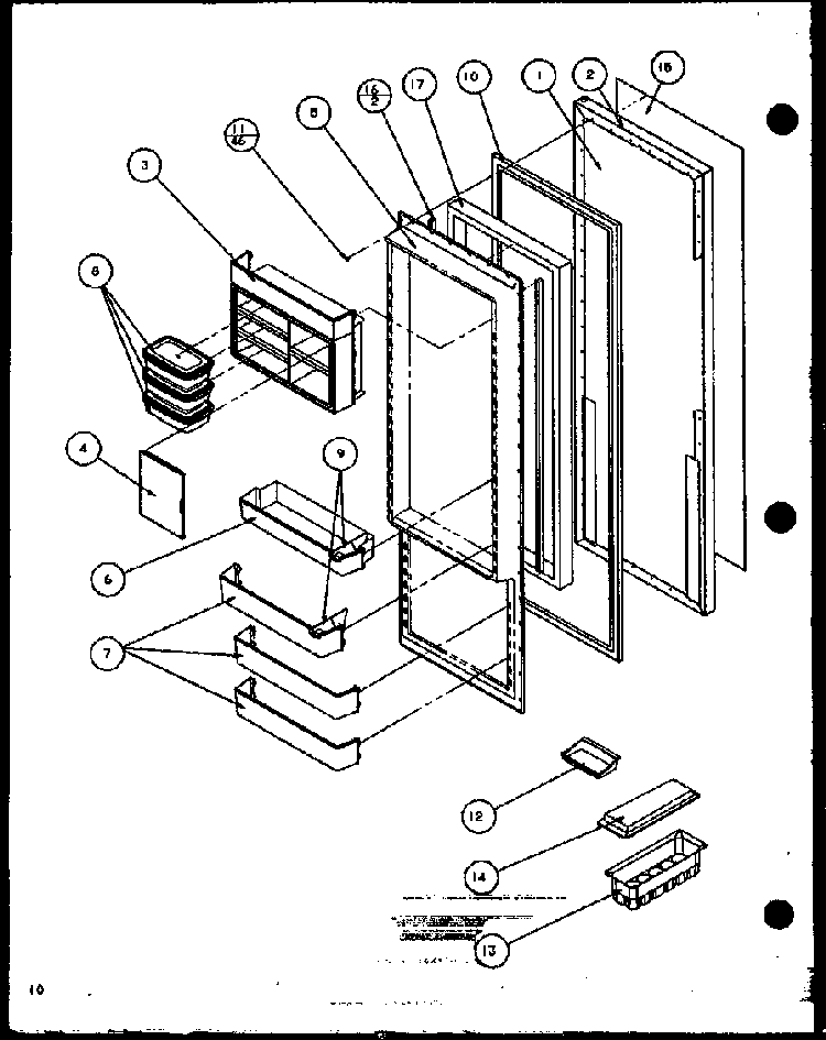 Section 9 Diagram and Parts List for SC25JP-7870114W  Amana Refrigerator