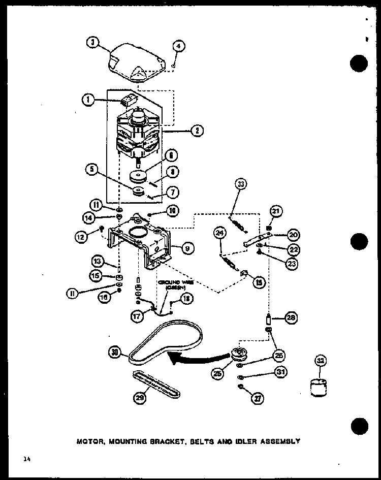 Section 7 Diagram and Parts List for LWD773 P1110501W Amana Washer