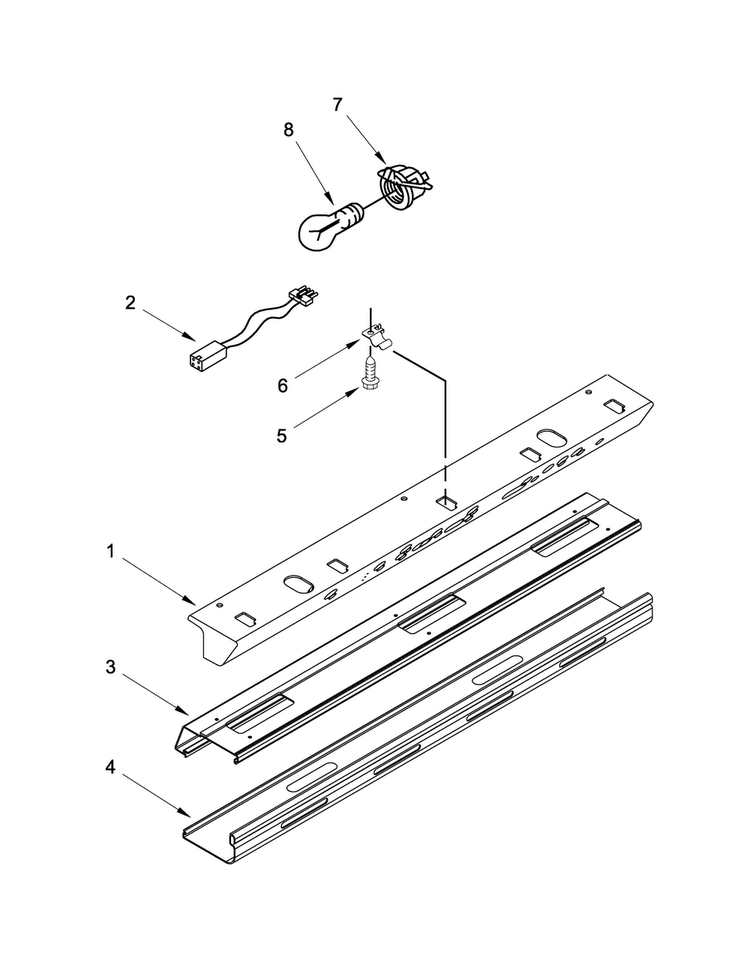 Control Panel Parts Diagram and Parts List for JS42NXFXDW05  Jenn-Air Refrigerator
