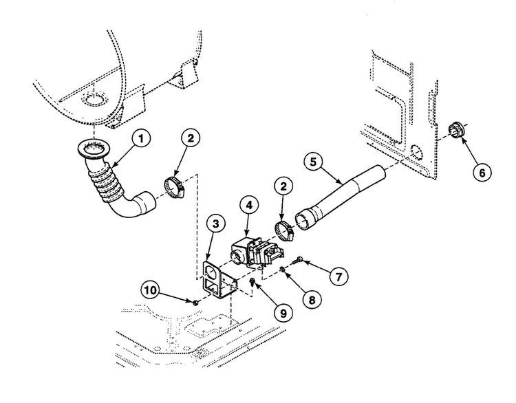 Drain Diagram and Parts List for SWFB73WN  Speed Queen Washer