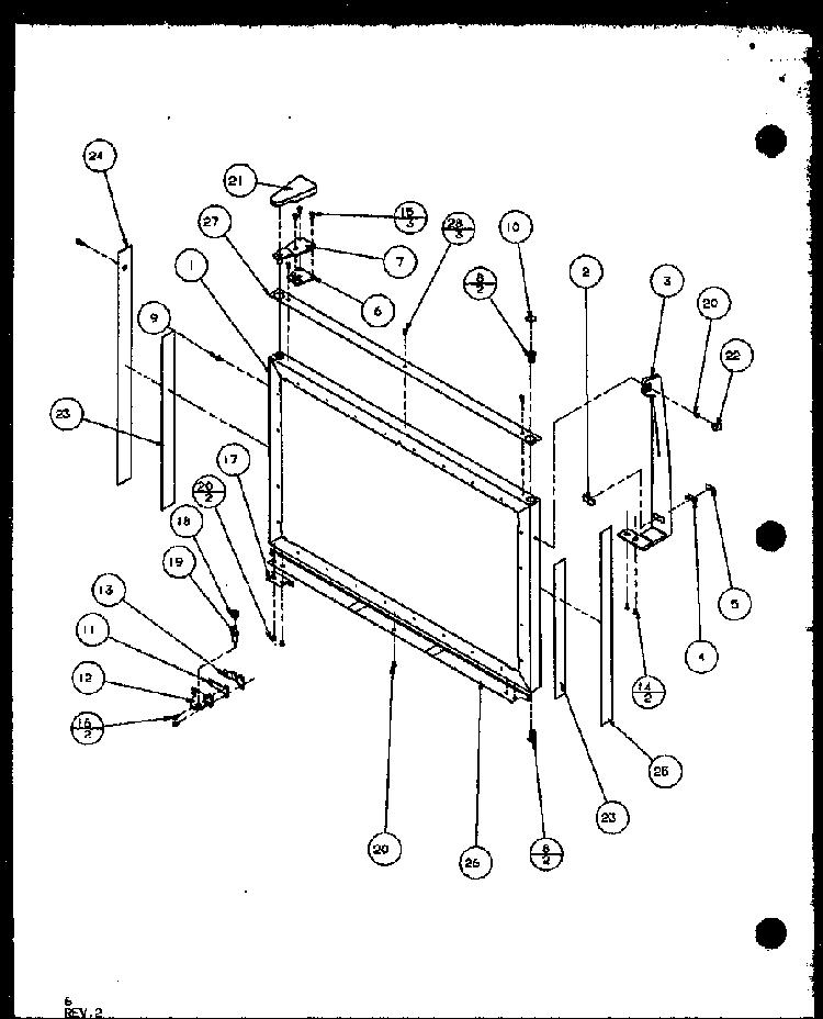 Section 2 Diagram and Parts List for TZ18Q2W-P1156103WW  Amana Refrigerator