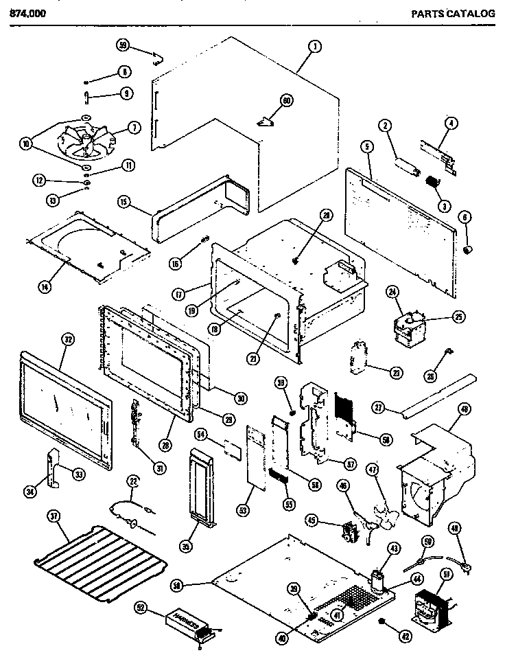 02 - Page 2 Diagram and Parts List for 874000  Maytag Microwave Oven Combo