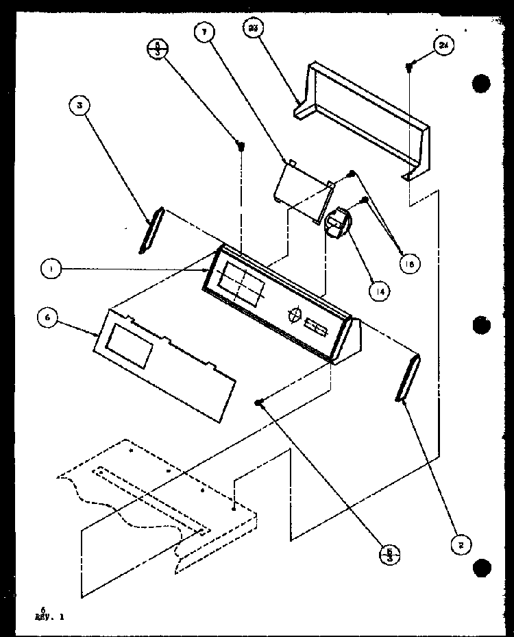 Section 3 Diagram and Parts List for LW2600 P7804701W Amana Washer