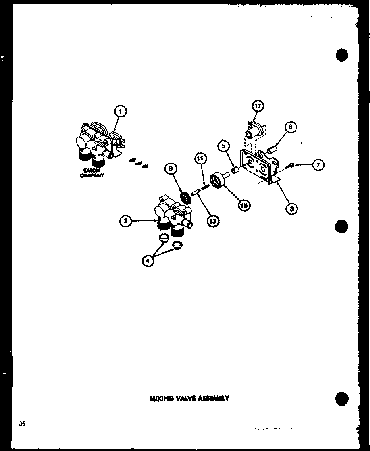 Section 4 Diagram and Parts List for LW2600 P7804701W Amana Washer