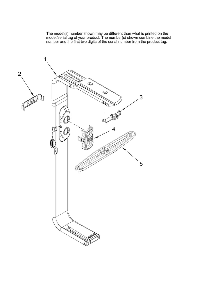 Upper Wash And Rinse Parts, Optional Parts Diagram and Parts List for MDB6701AWB0  Maytag Dishwasher