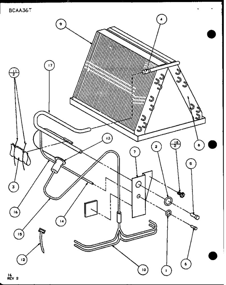 Diagram 7 Diagram and Parts List for AHK20A P1135305C Amana Air Conditioner