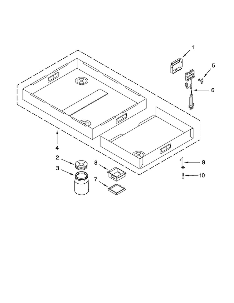 Burner Box Assembly Diagram and Parts List for CVEX4370B19  Jenn-Air Cooktop