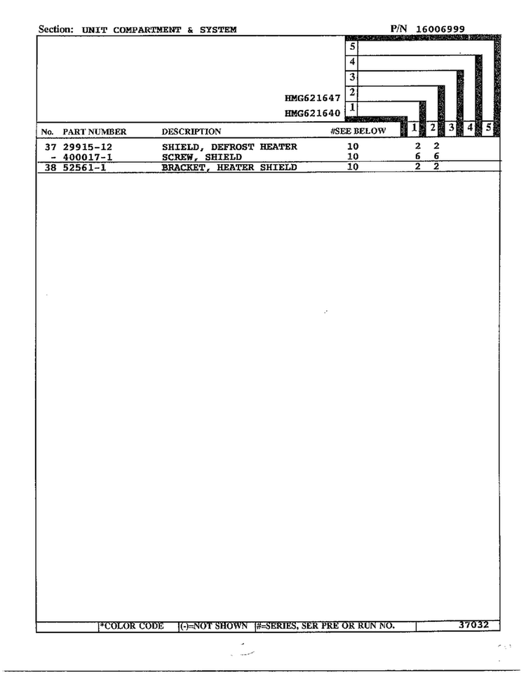 Unit Compartment And System Page 3 Diagram and Parts List for 621640  Admiral Refrigerator