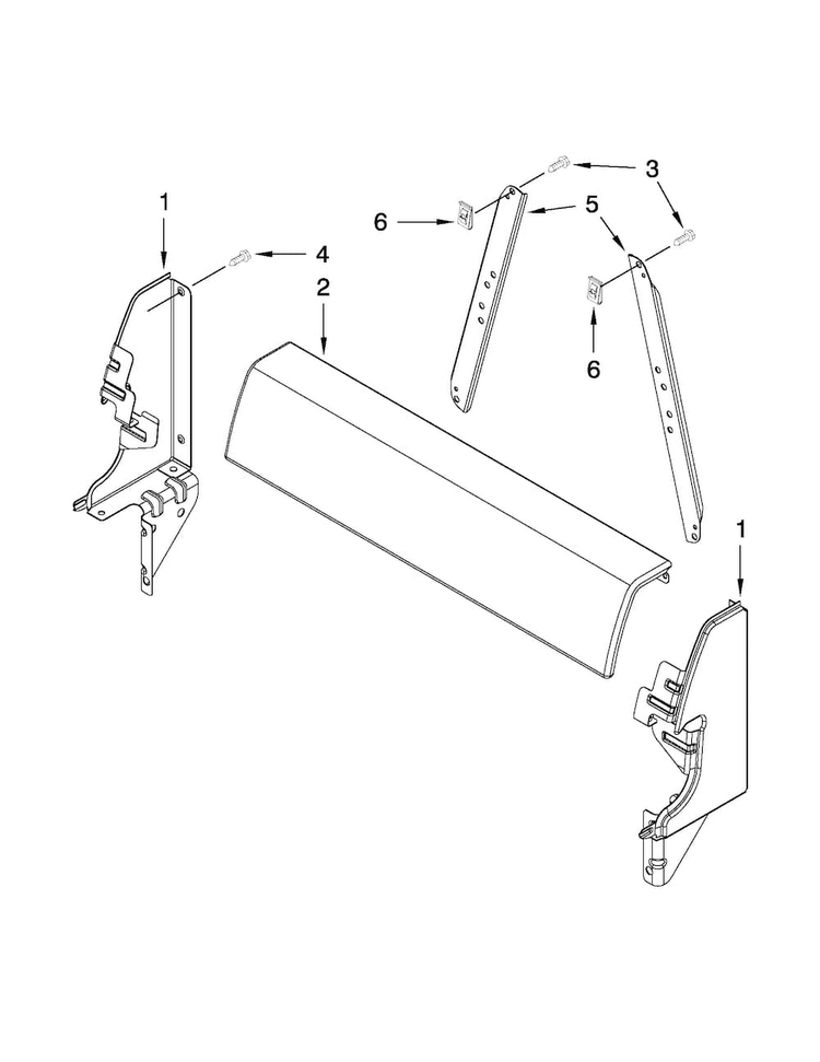 Backguard Parts Diagram and Parts List for AGG222VDW2  Amana Range