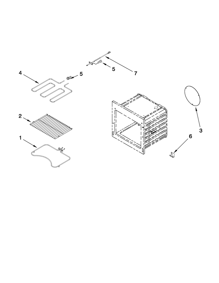 Internal Oven Parts Diagram and Parts List for MEW5627DDS11  Maytag Wall Oven