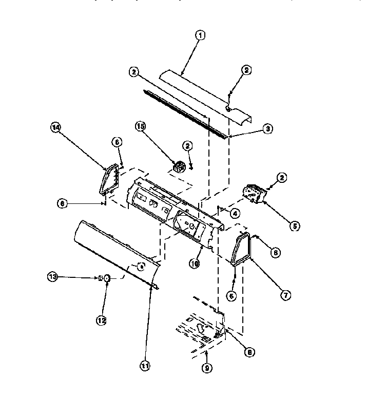 Graphic Panel, Control Mounting Plate And Controls Diagram and Parts List for LW8252W2 PLW8252W2B Amana Washer