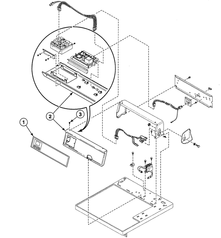 Control Panel Diagram and Parts List for SDEH07QJ1500  Speed Queen Dryer