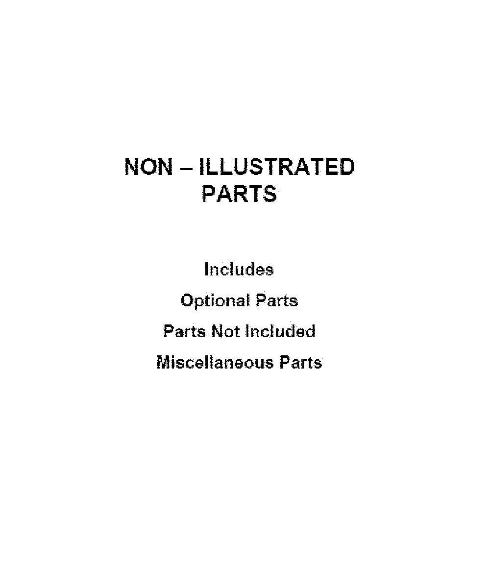 Optional parts (not included) Diagram and Parts List for MVWP576KW1  Maytag Washer
