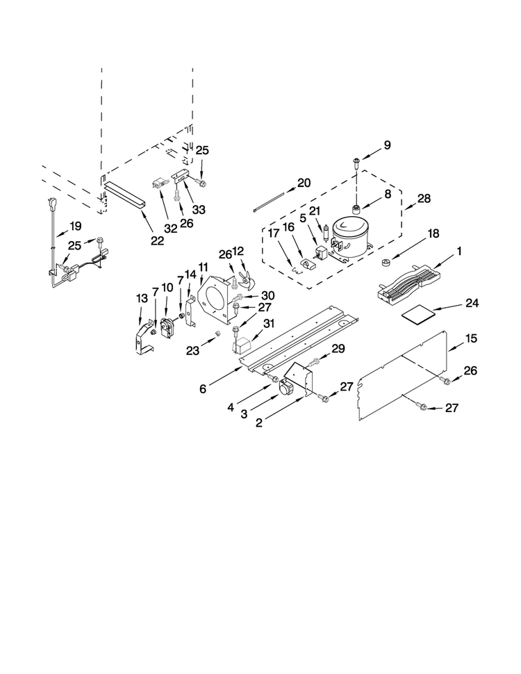 Unit Parts Diagram and Parts List for JUW248LWRS00  Jenn-Air Wine and Beverage Cooler