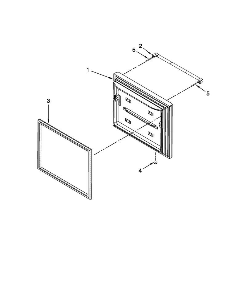 Freezer Door Parts Diagram and Parts List for JFC2290VEP6  Jenn-Air Refrigerator