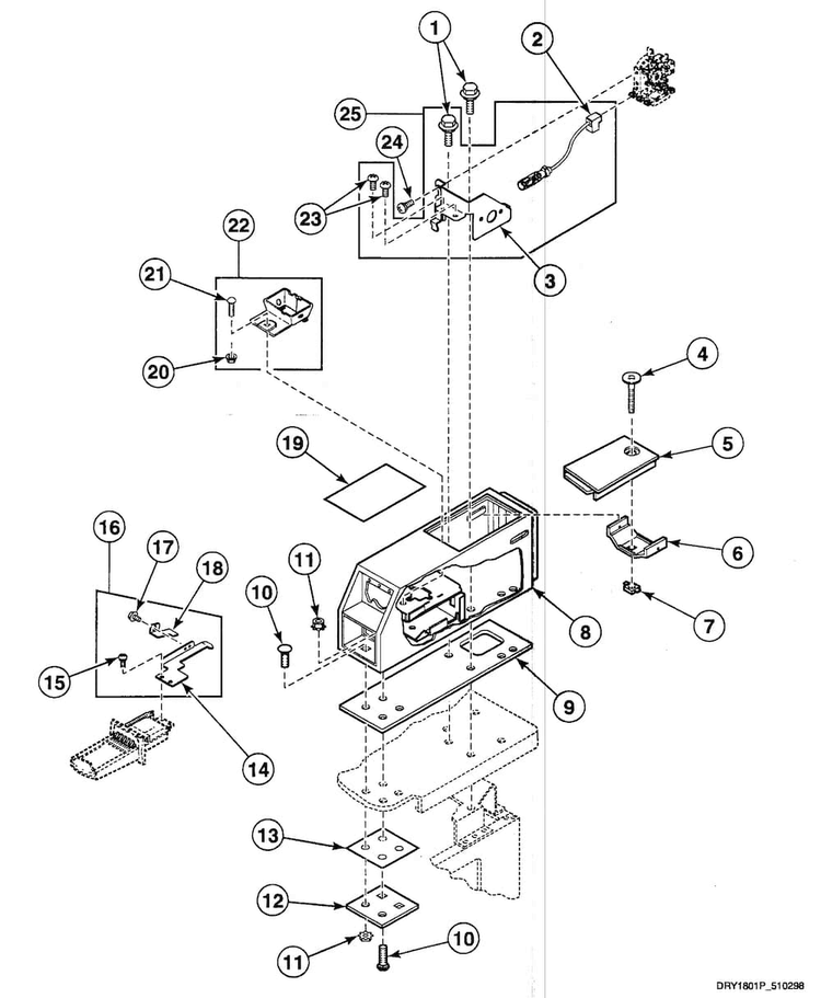 Meter Case 2 Diagram and Parts List for SDE307LF1500  Speed Queen Dryer