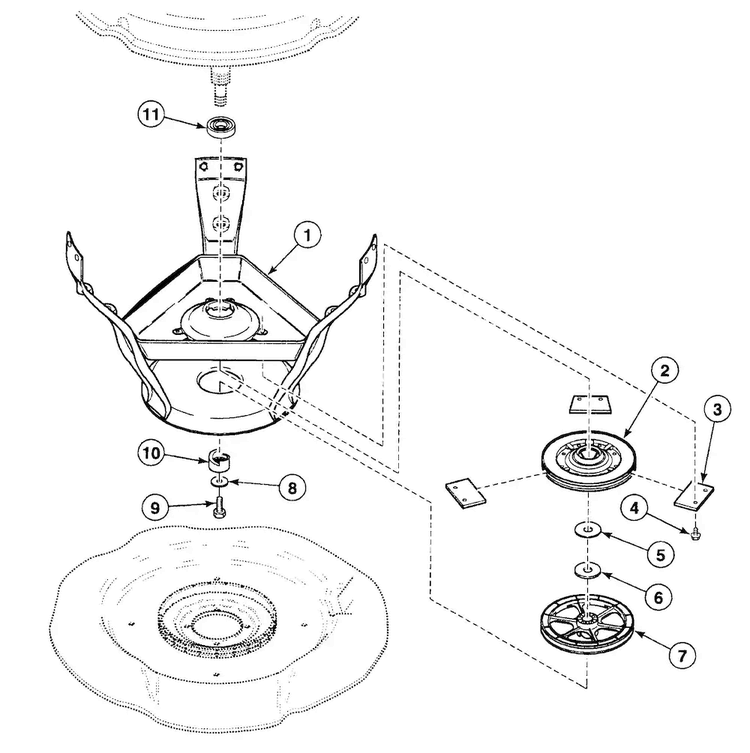 Brake Assy Diagram and Parts List for SWT220WM  Speed Queen Washer