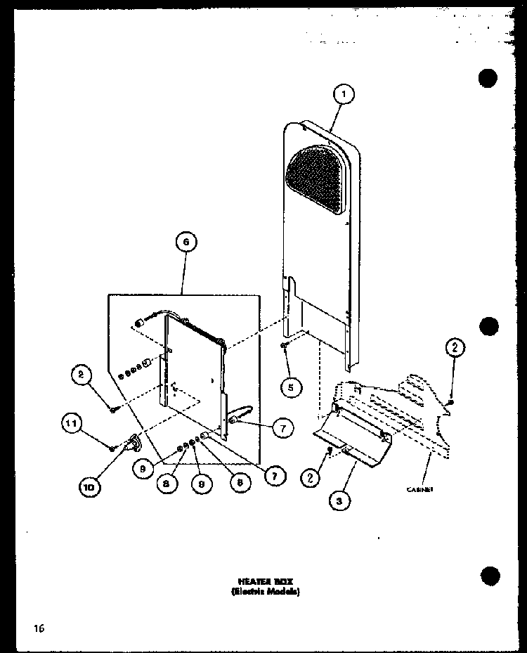 Section 11 Diagram and Parts List for LG2902 P7804817W Amana Dryer