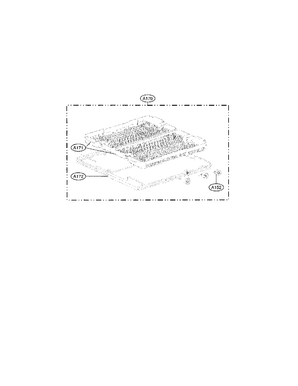 Cutlery Parts Diagram and Parts List for 72214693610  Kenmore Dishwasher