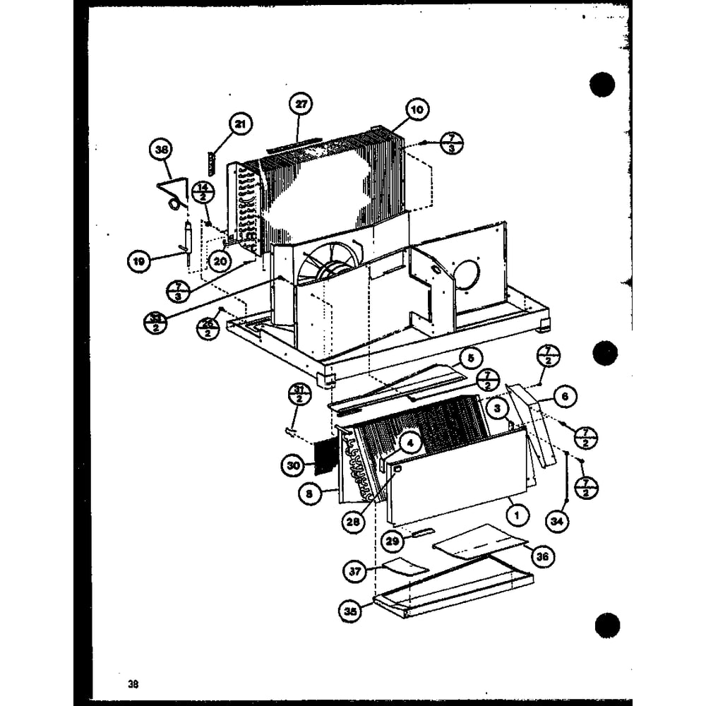 Diagram 11 Diagram and Parts List for PTC15300B P9913520R Amana Air Conditioner