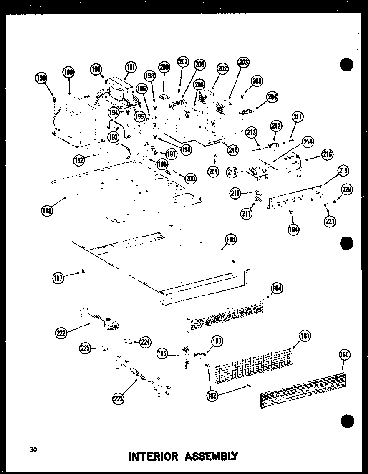 Section 12 Diagram and Parts List for RC-20 P72100-5M Amana Microwave