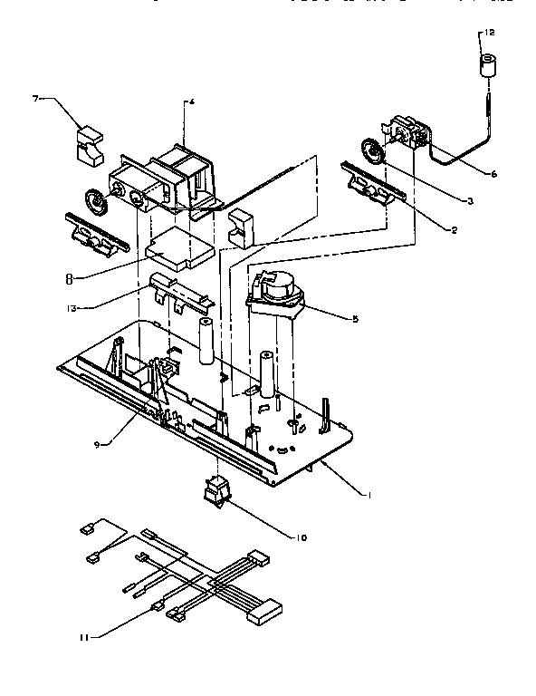 Control Assembly Diagram and Parts List for TX21R2-P1157609W  Amana Refrigerator