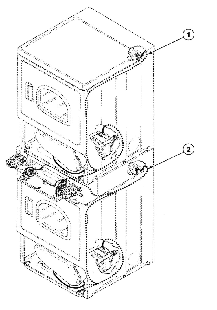 Harnesses Diagram and Parts List for SSE307QF1500  Speed Queen Dryer