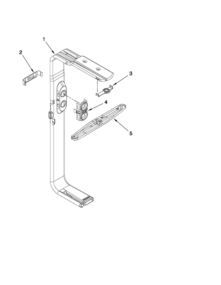 Upper Wash And Rinse Parts Diagram and Parts List for MDB7851AWQ2  Maytag Dishwasher